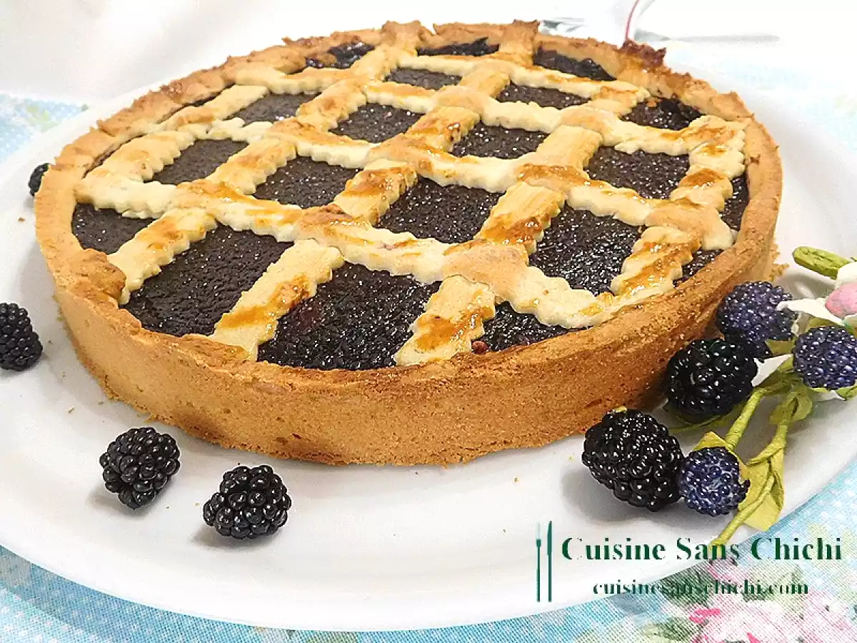 Tarte aux mûres sauvages.