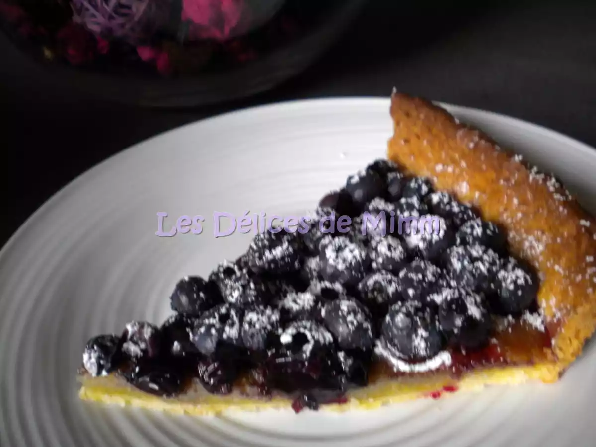 Tarte aux myrtilles et crème d'amandes - photo 2