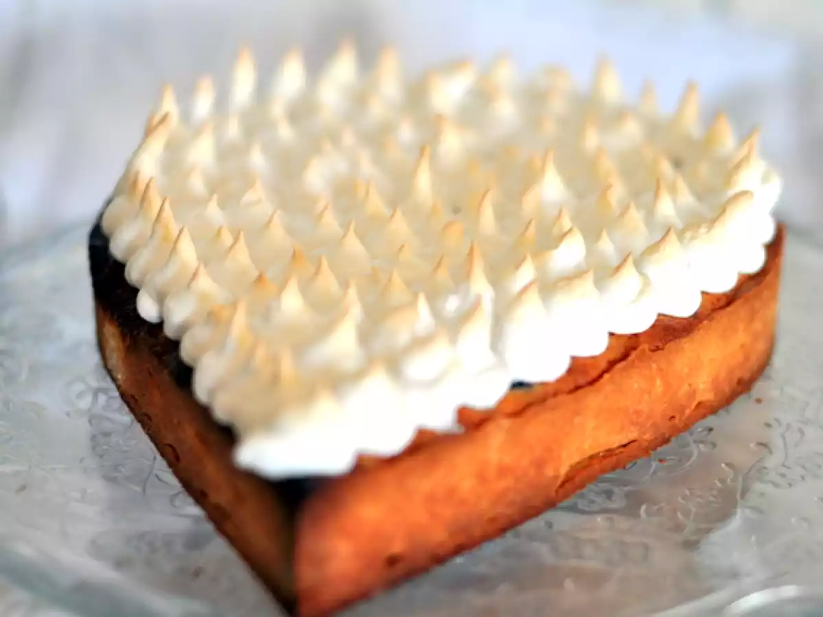 Tarte aux myrtilles meringuée !