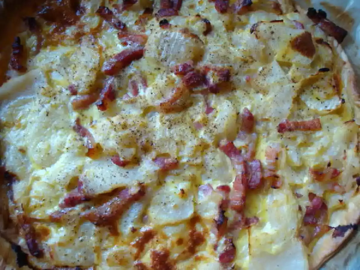 TARTE AUX NAVETS ET AUX LARDONS