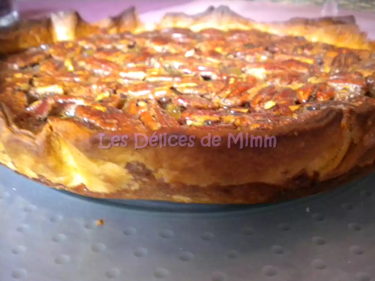 Tarte aux noix de pécan, sirop d'érable et fève tonka