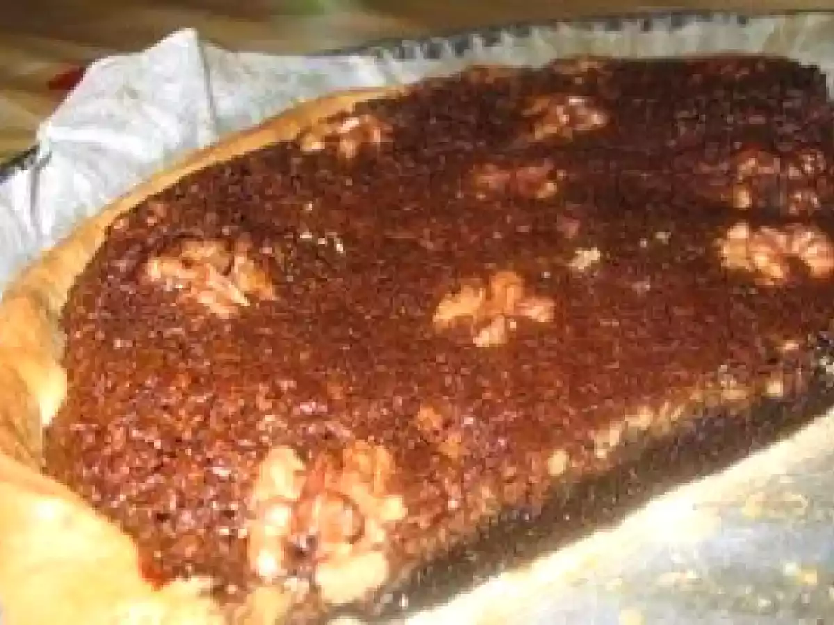 Tarte aux noix et mélasse