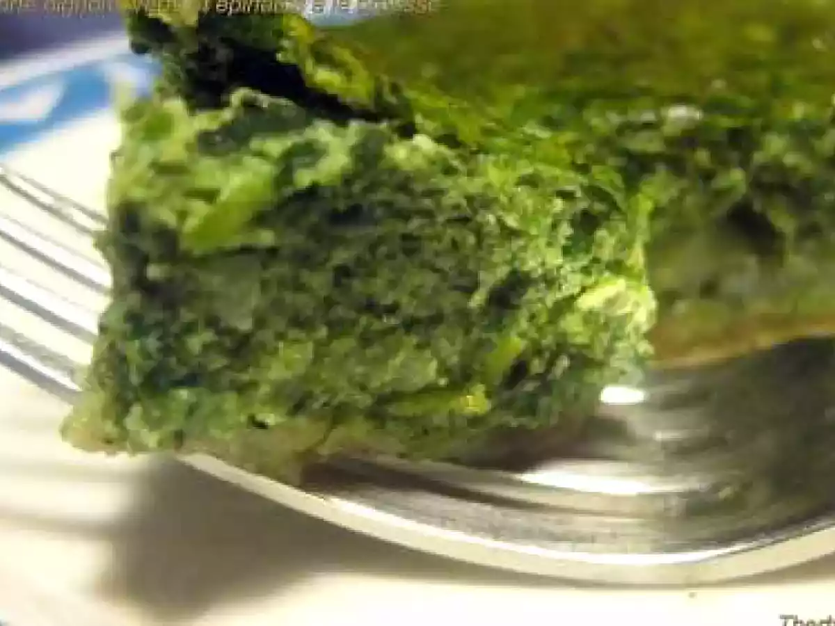 Tarte aux oignons verts et épinards au brocciu corse
