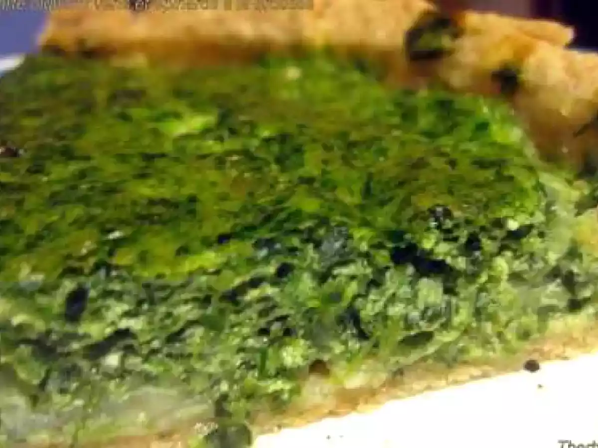 Tarte aux oignons verts et épinards au brocciu corse - photo 2