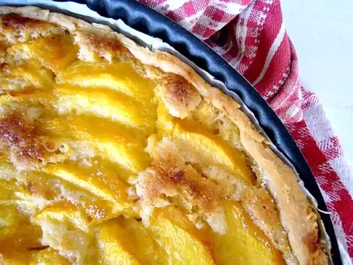 Tarte aux pêches à la crème d'amande - photo 2