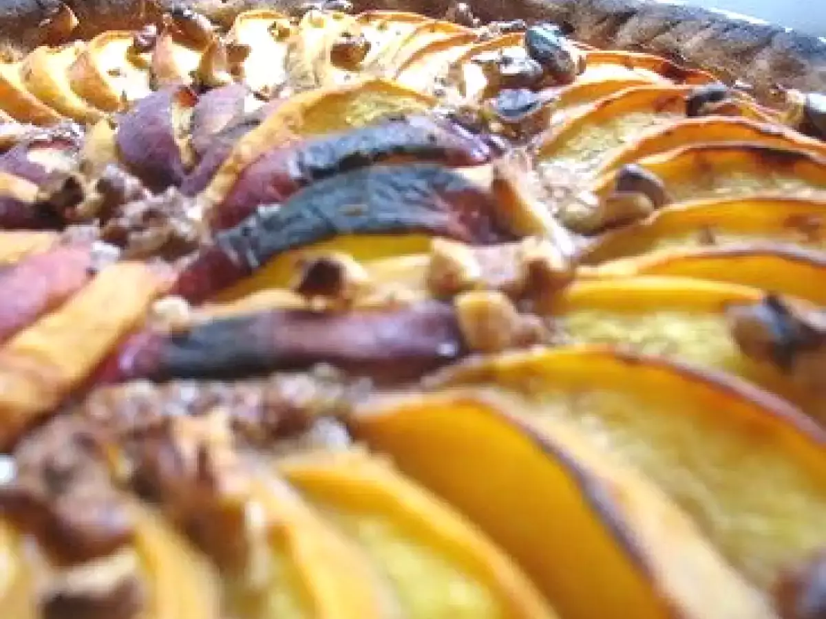 Tarte aux pêches et à la crème de noix - photo 2