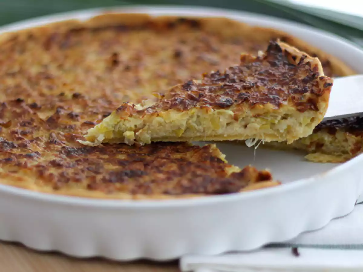 Tarte aux poireaux (6 étapes faciles et vidéo) - photo 2