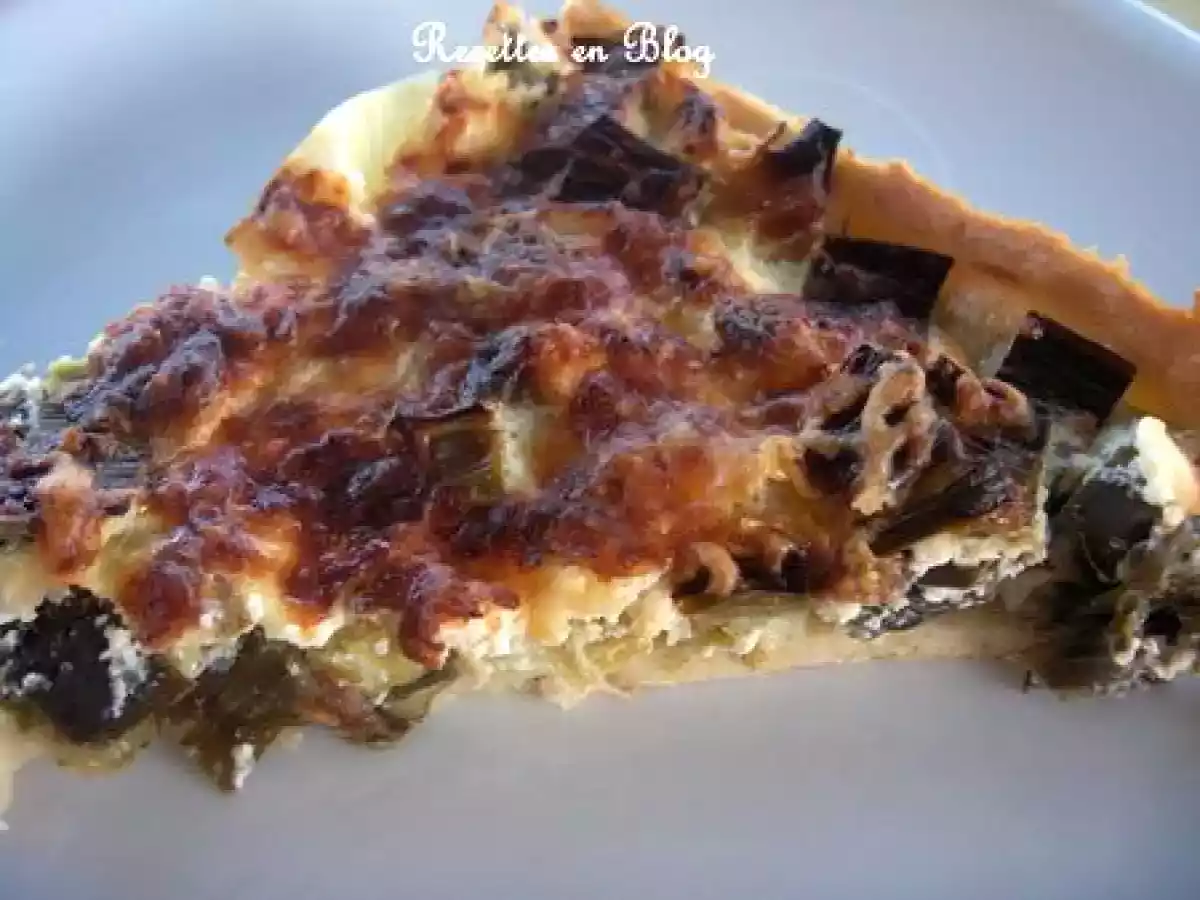 TARTE AUX POIREAUX A LA BROUSSE