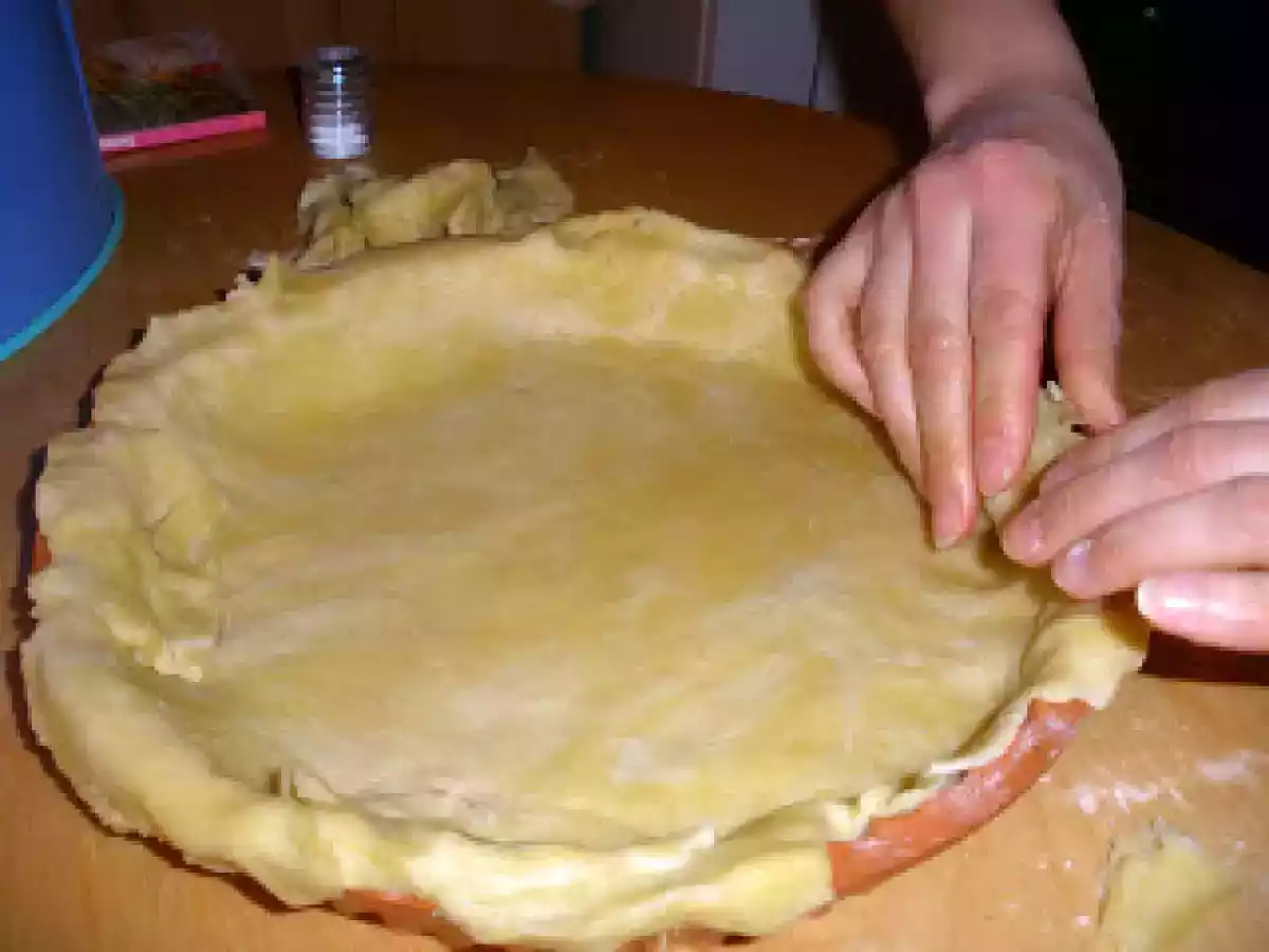 Tarte aux poireaux à la pâte brisée à l'huile d'olive - photo 3