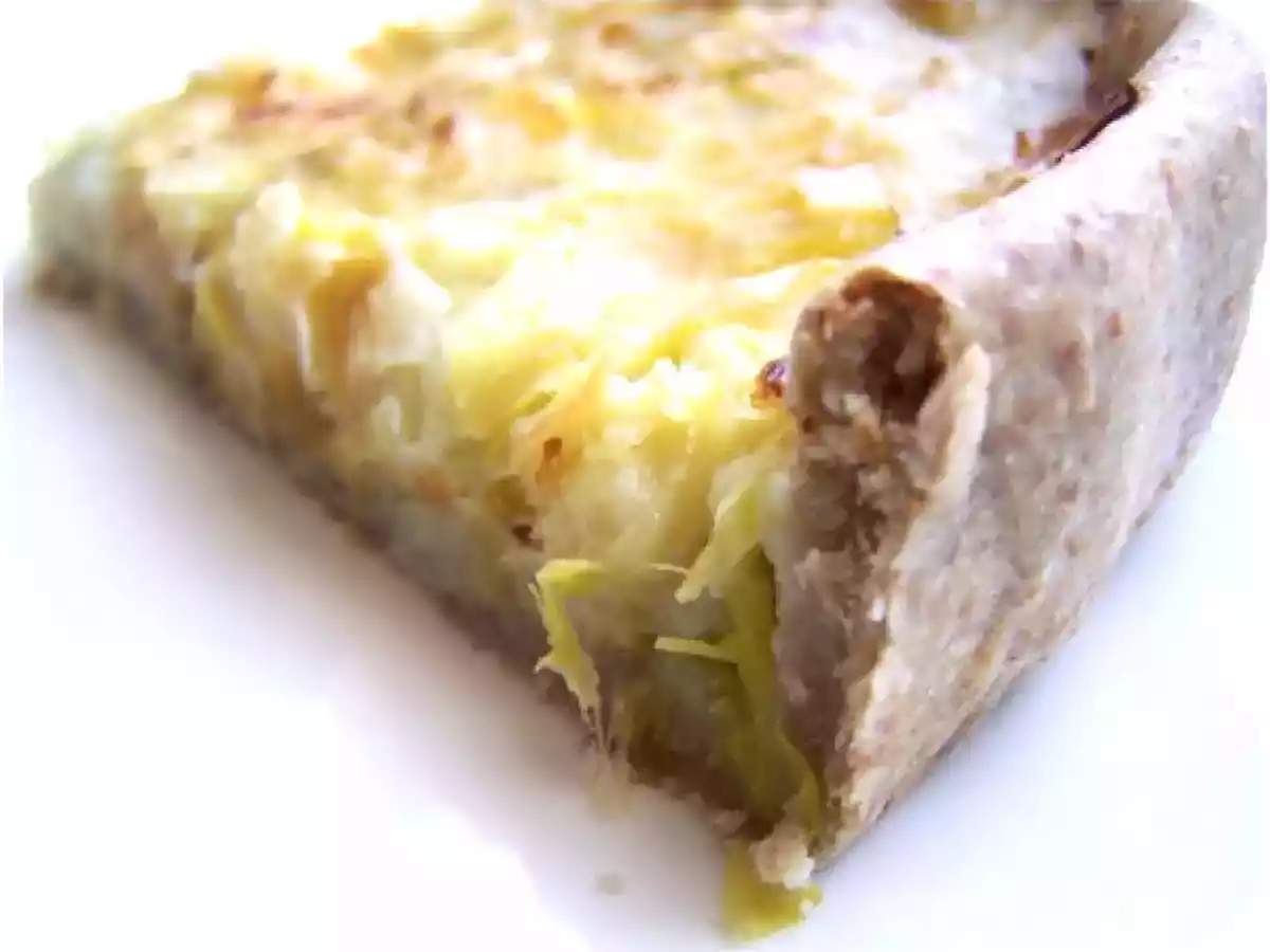 Tarte aux poireaux et au comté