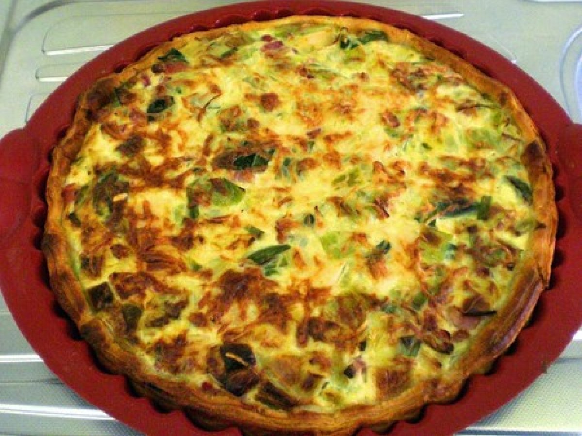Tarte aux poireaux et lardons Recette Ptitchef