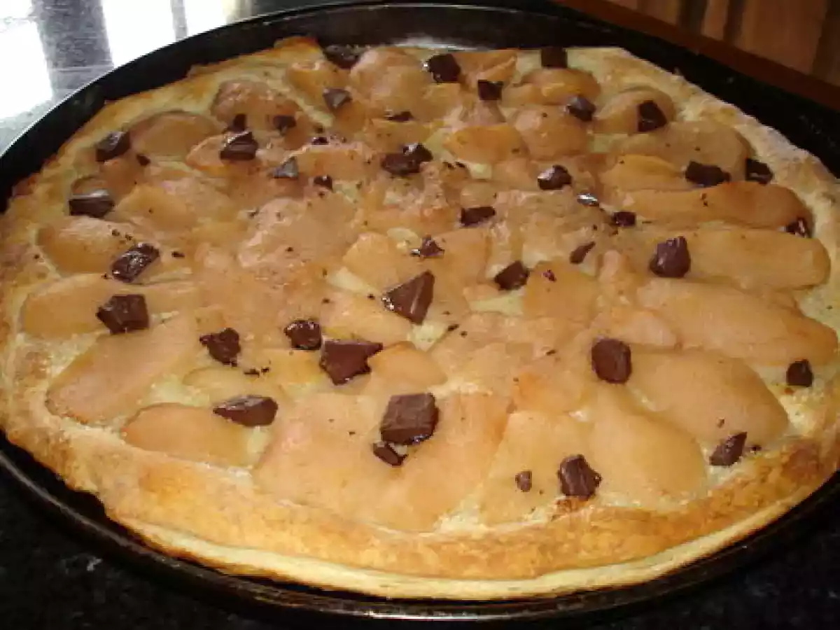 Tarte aux poires express
