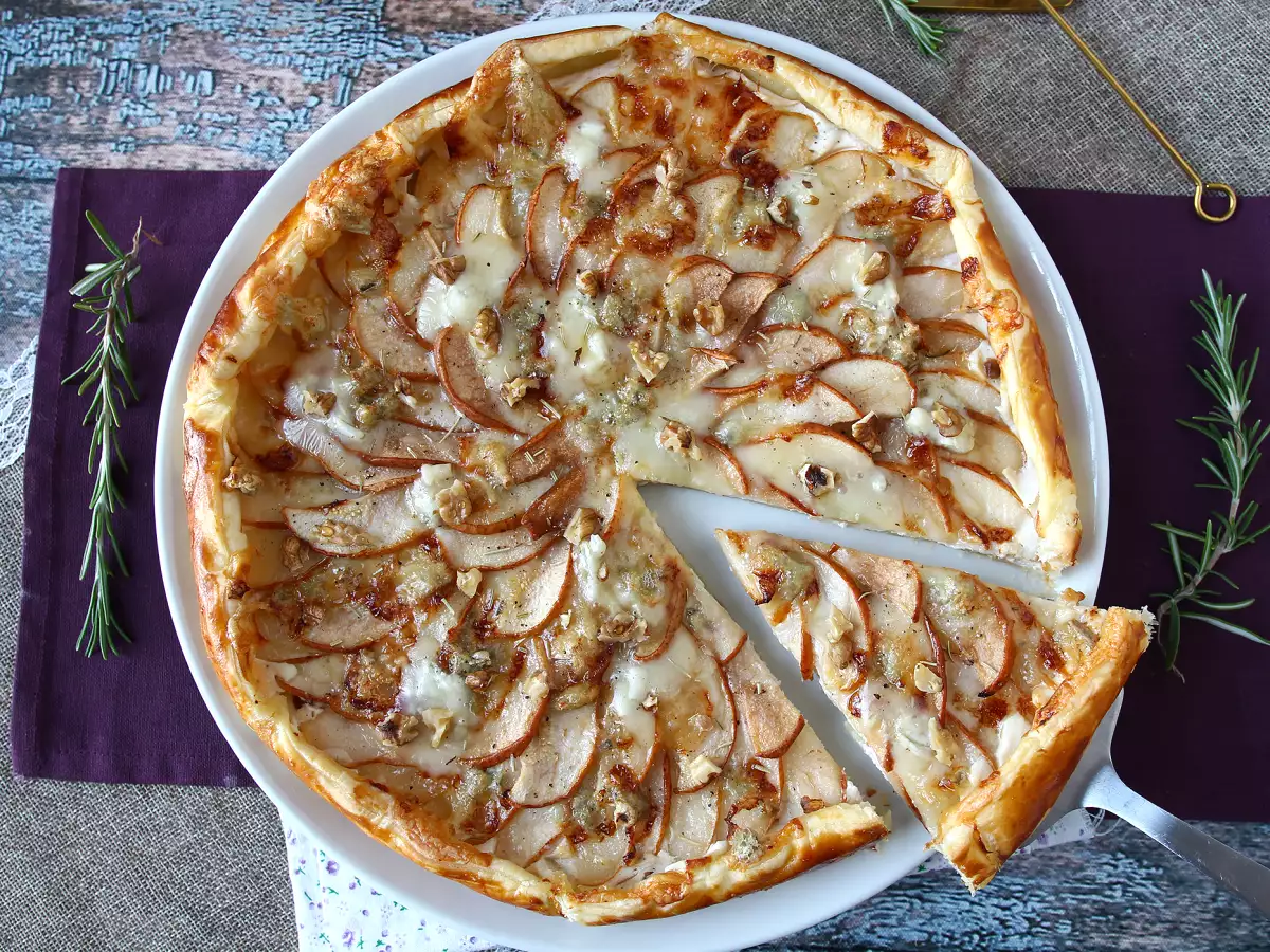 Tarte aux poires, gorgonzola et noix - photo 7