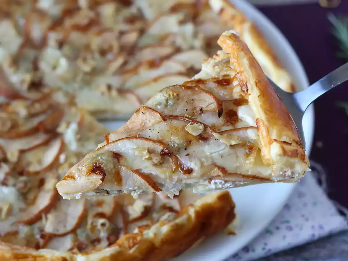 Tarte aux poires, gorgonzola et noix - photo 3