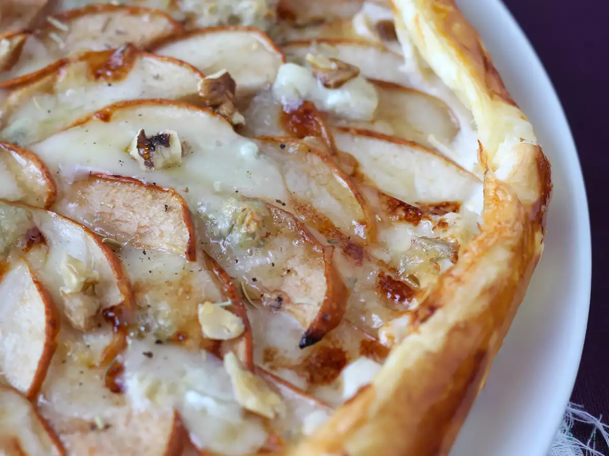 Tarte aux poires, gorgonzola et noix - photo 5