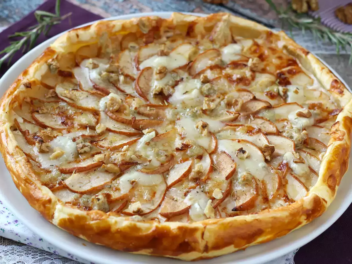 Tarte aux poires, gorgonzola et noix - photo 6
