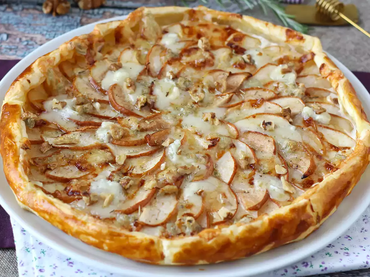 Tarte aux poires, gorgonzola et noix - photo 8