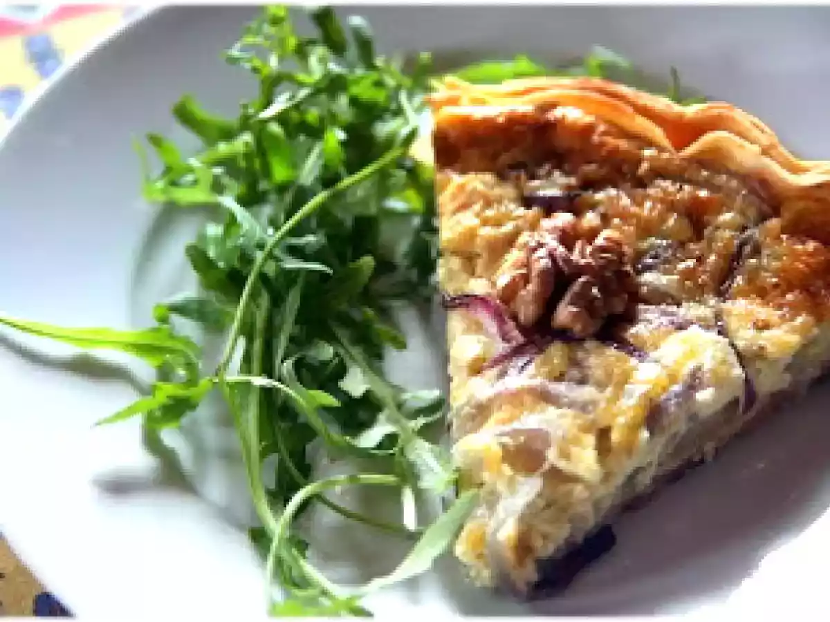 Tarte aux poires, roquefort et noix - photo 2