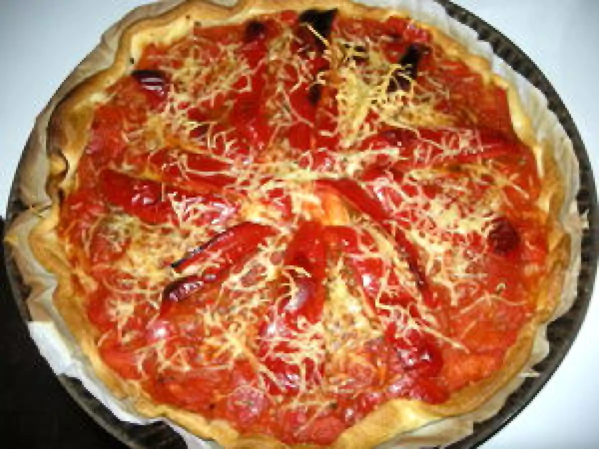 Tarte aux poivrons La Coca