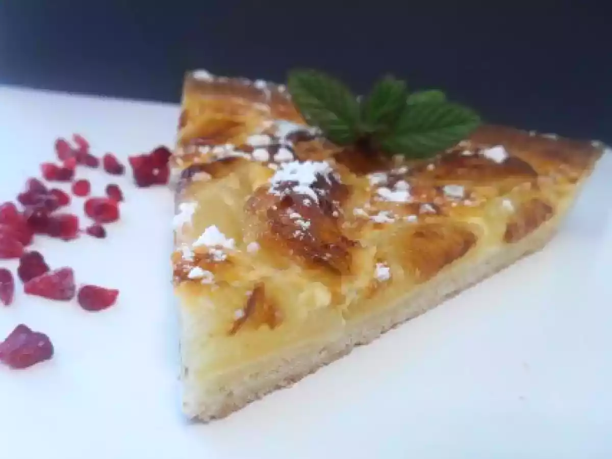 TARTE AUX POMMES À L'ALSACIENNE FACILE