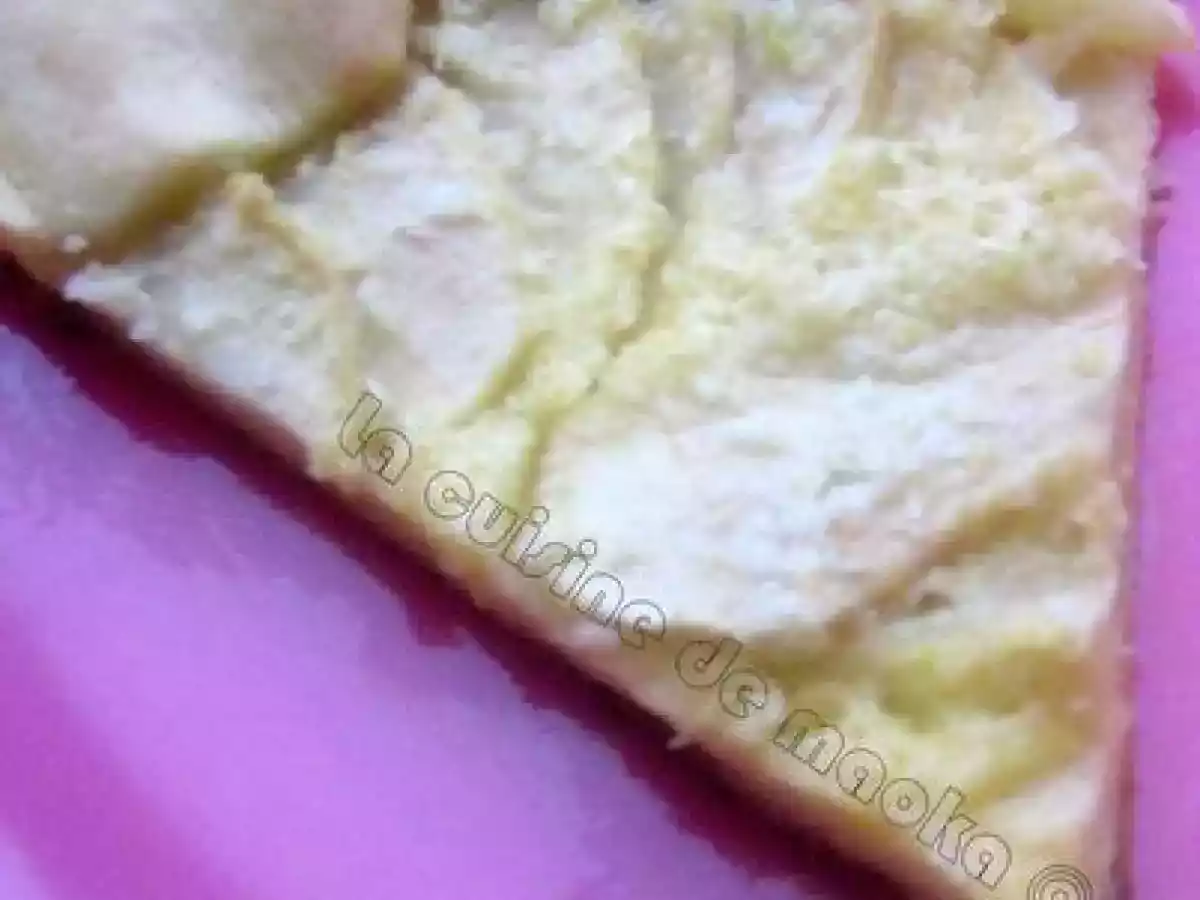 Tarte aux pommes à la crème de noix de coco