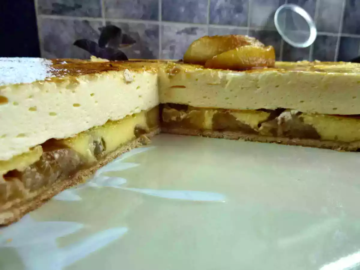 Tarte aux pommes au safran et cognac - photo 2