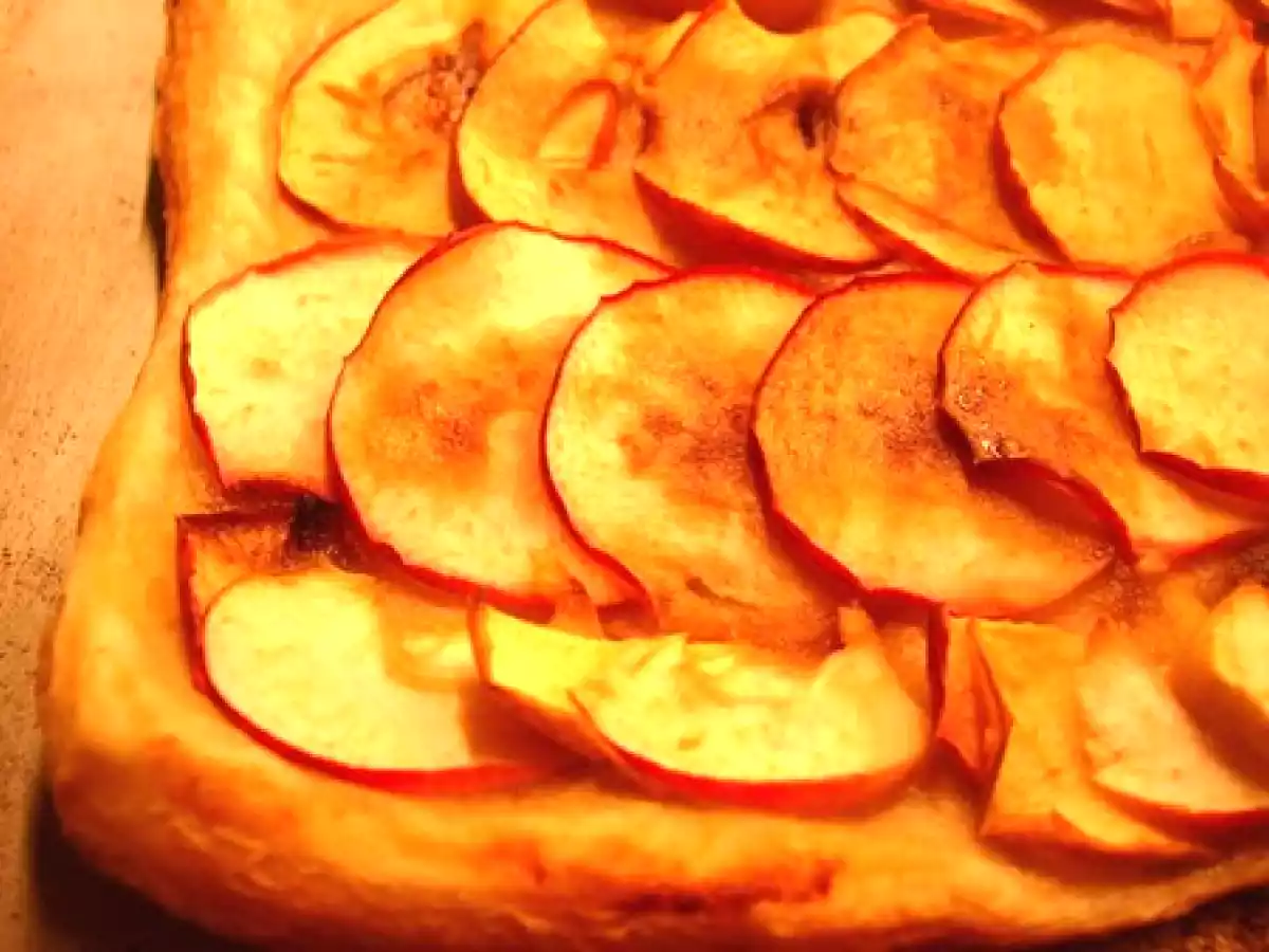 Tarte aux pommes avec la peau !