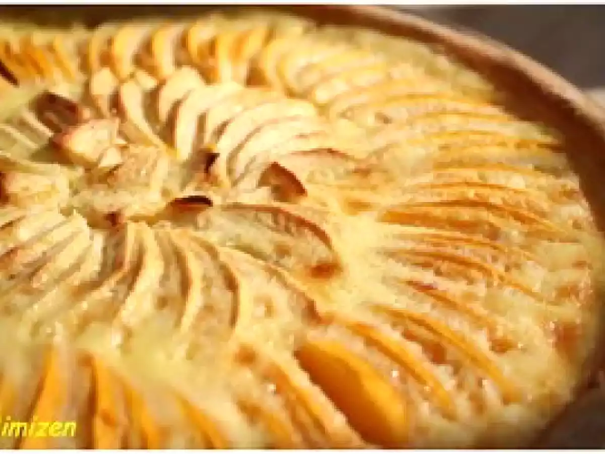 Tarte aux pommes et brugnons