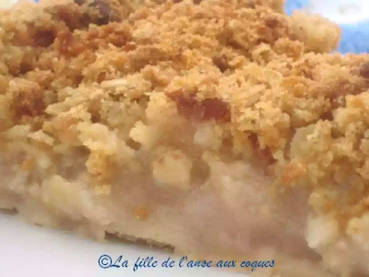 TARTE AUX POMMES, GARNITURE STREUSEL AUX AMANDES - photo 2