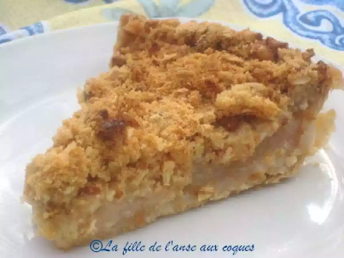 TARTE AUX POMMES, GARNITURE STREUSEL AUX AMANDES - photo 3