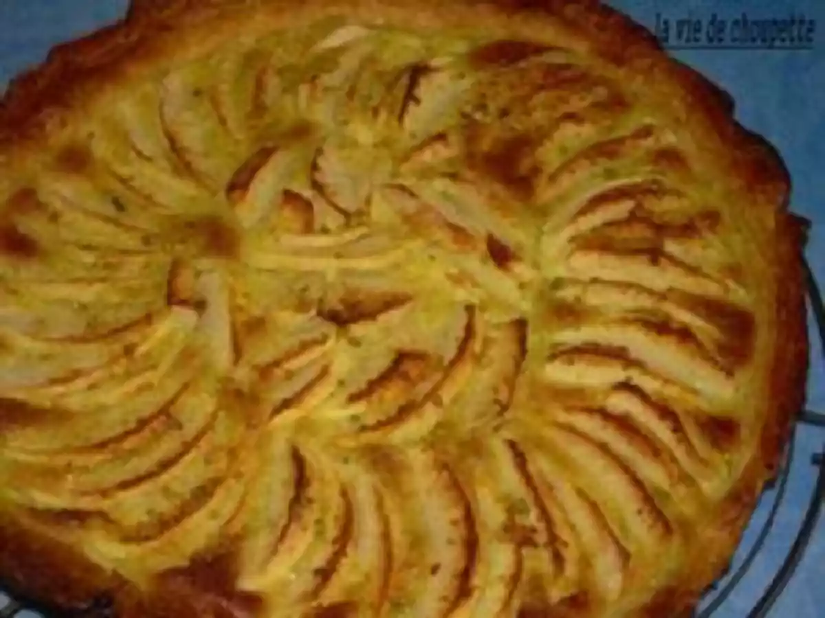 Tarte aux pommes migaine à la pistache