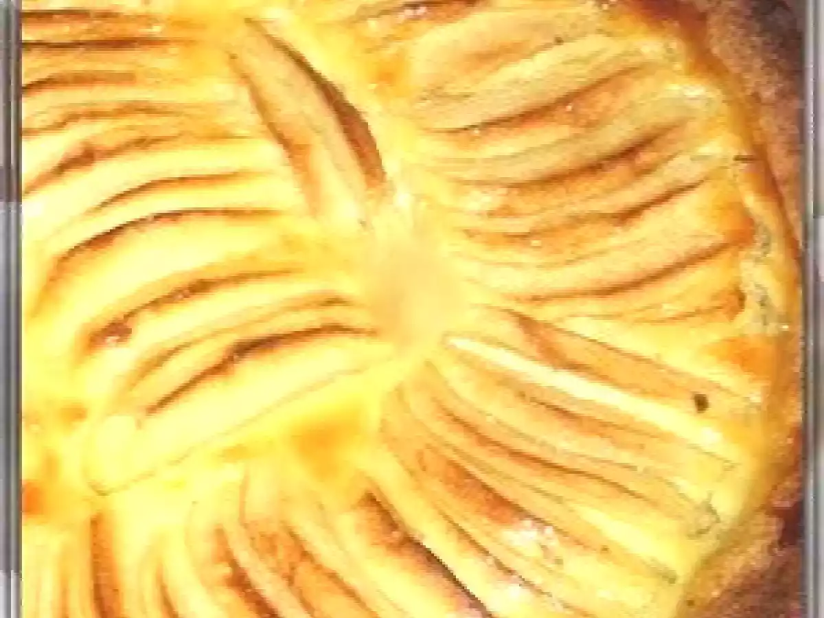 Tarte aux pommes pâtissière à la crème