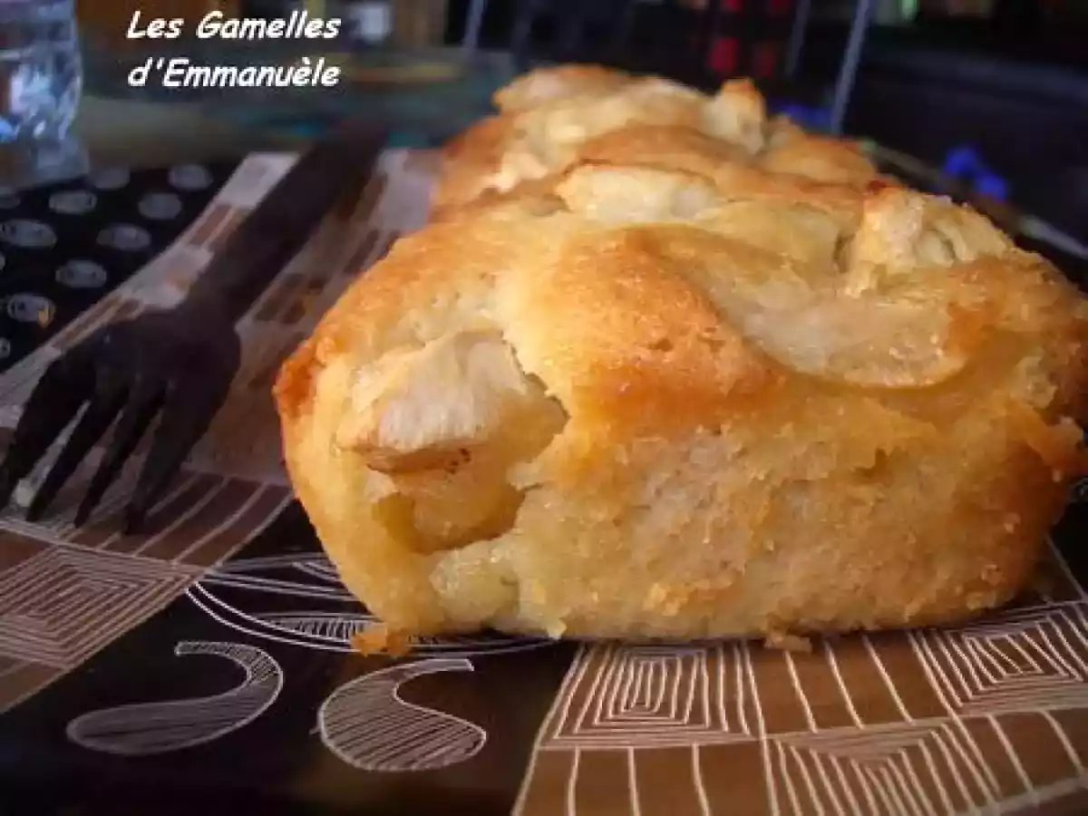 Tarte aux pommes ratée puis sauvée-transformée en cake