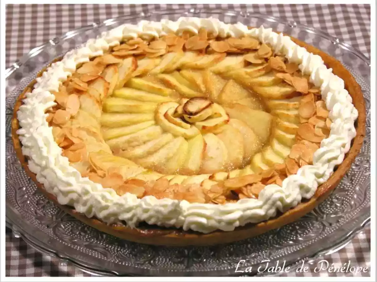 Tarte aux Pommes sur Caramel au Beurre Salé parfumé à l'Orange