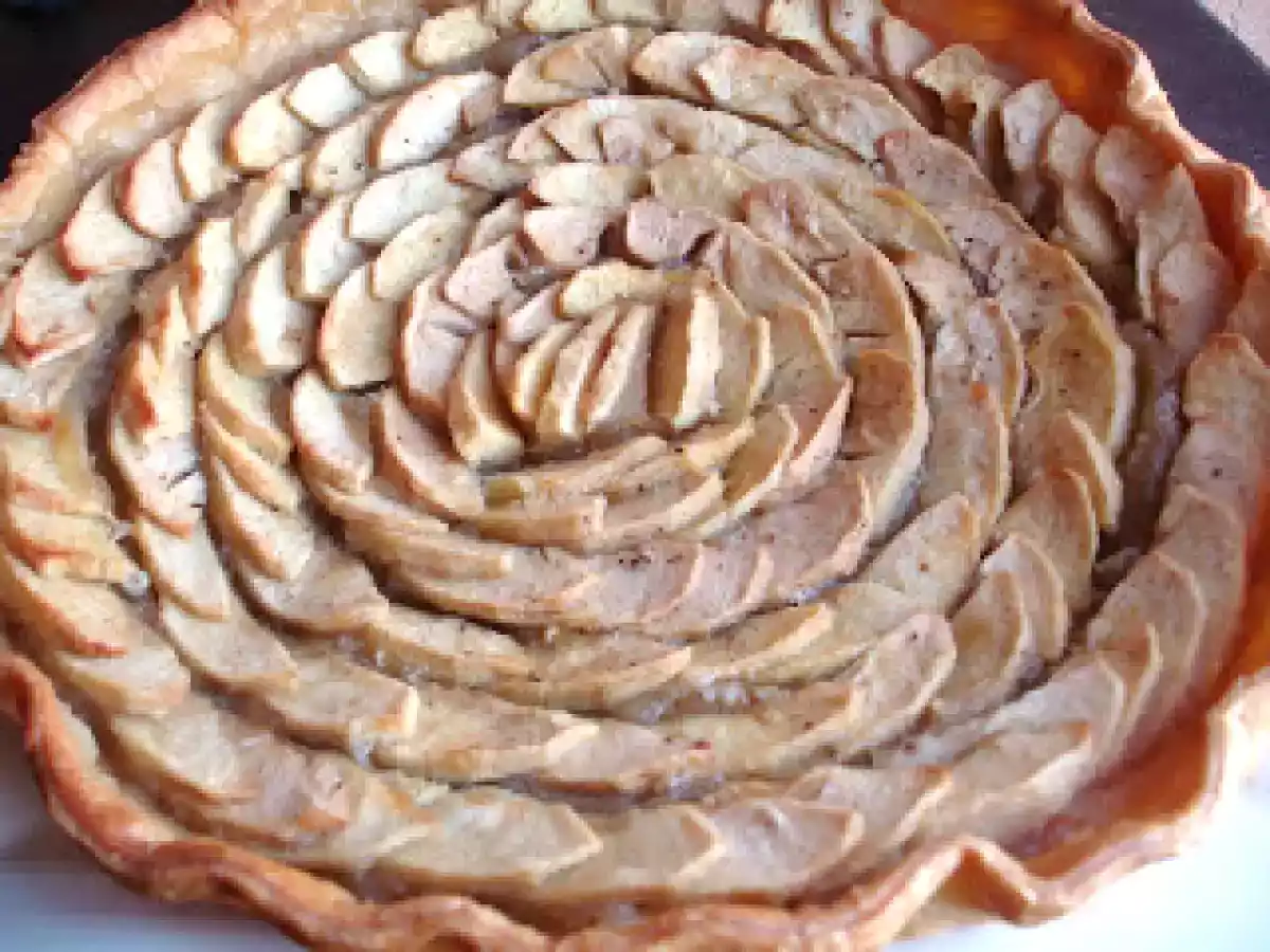 Tarte aux pommes version compote.