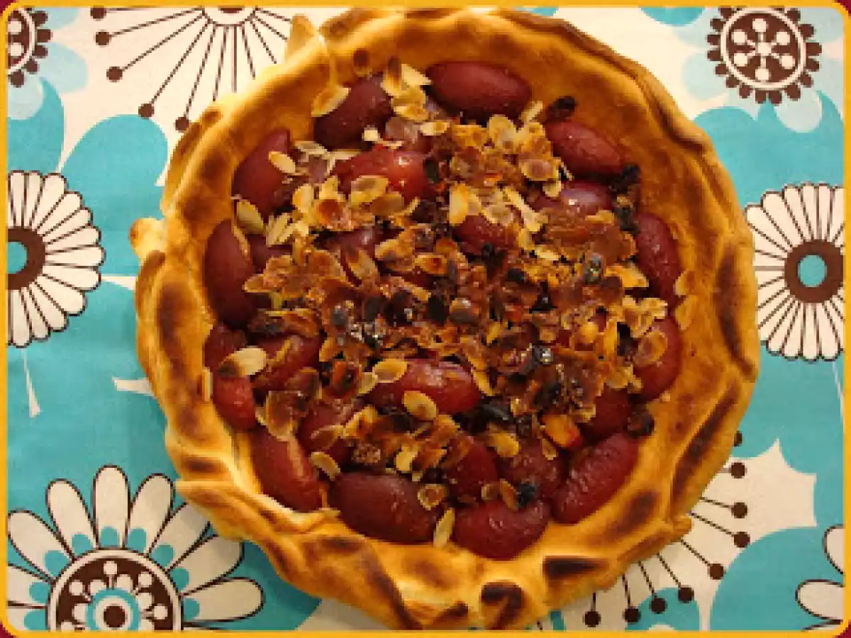 Tarte aux prunes et gingembre