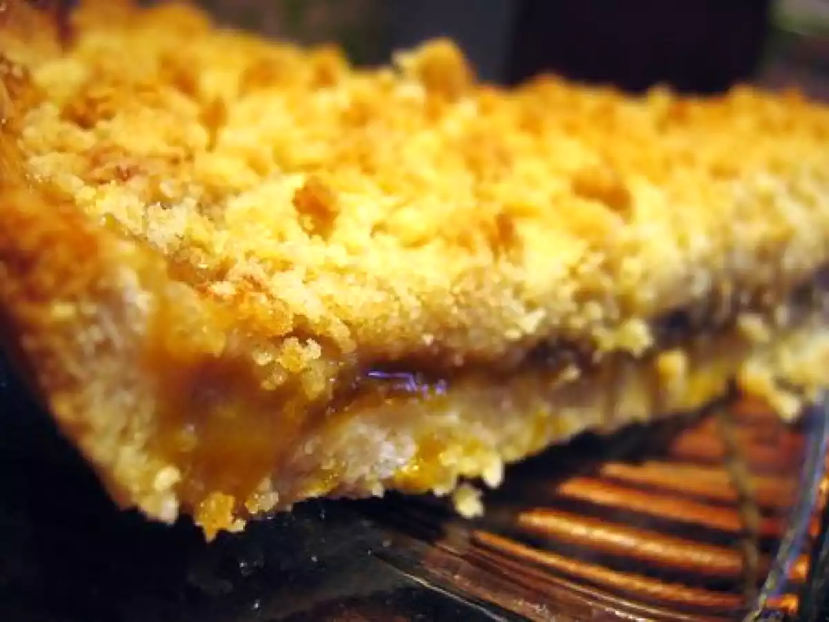 Tarte aux prunes façon crumble
