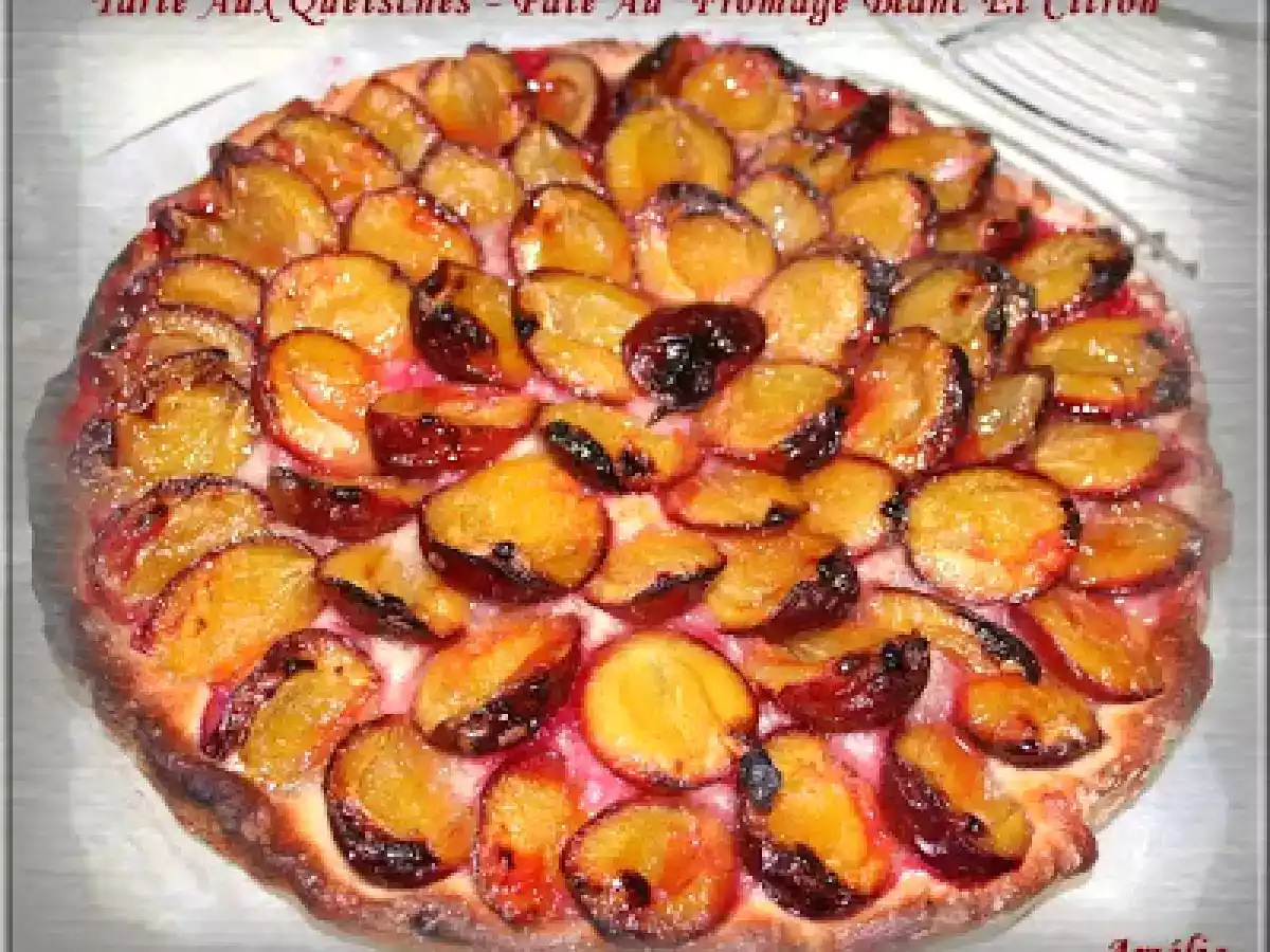 TARTE AUX QUETSCHES, CHAUSSONS-BEIGNETS, PÂTE AU FROMAGE BLANC ET A L?HUILE