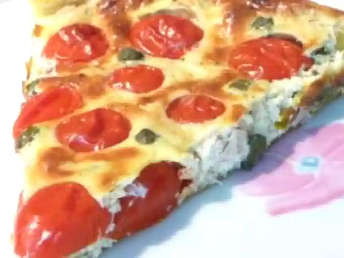 Tarte aux tomates cerises thon et boursin