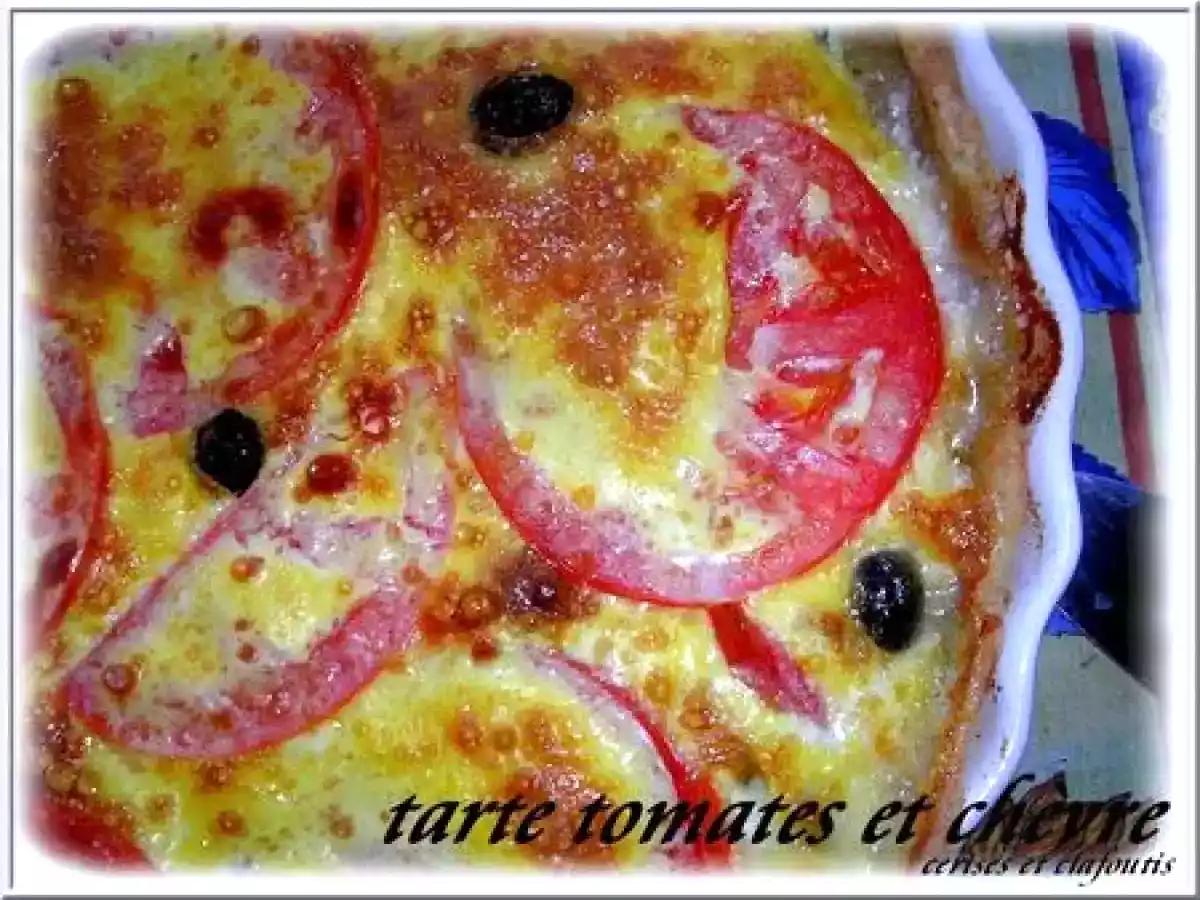 TARTE AUX TOMATES ET FROMAGE DE CHEVRE STE-MAURE - photo 2