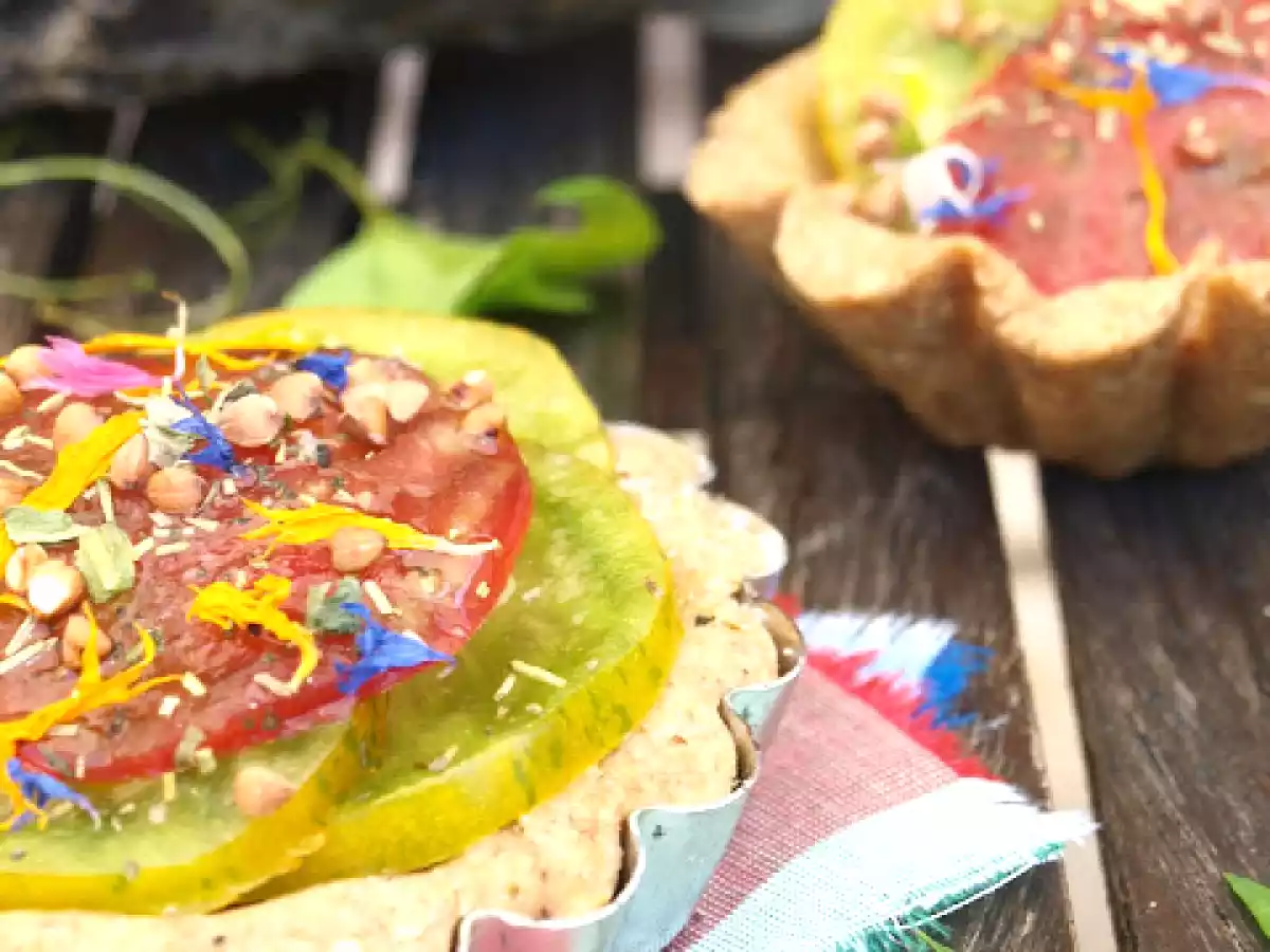 Tarte aux tomates et kasha.