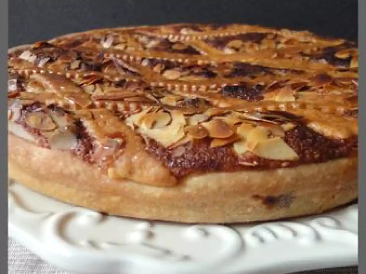 Tarte Bakewell aux framboises et amandes