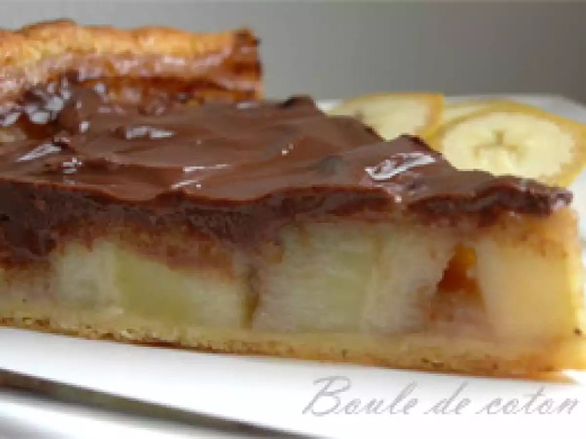 Tarte banane chocolat - photo 2