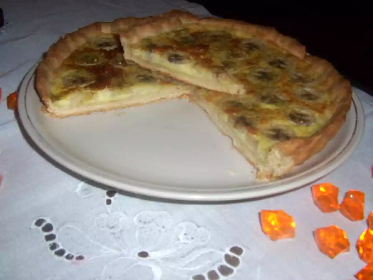 Tarte bananes et pistaches