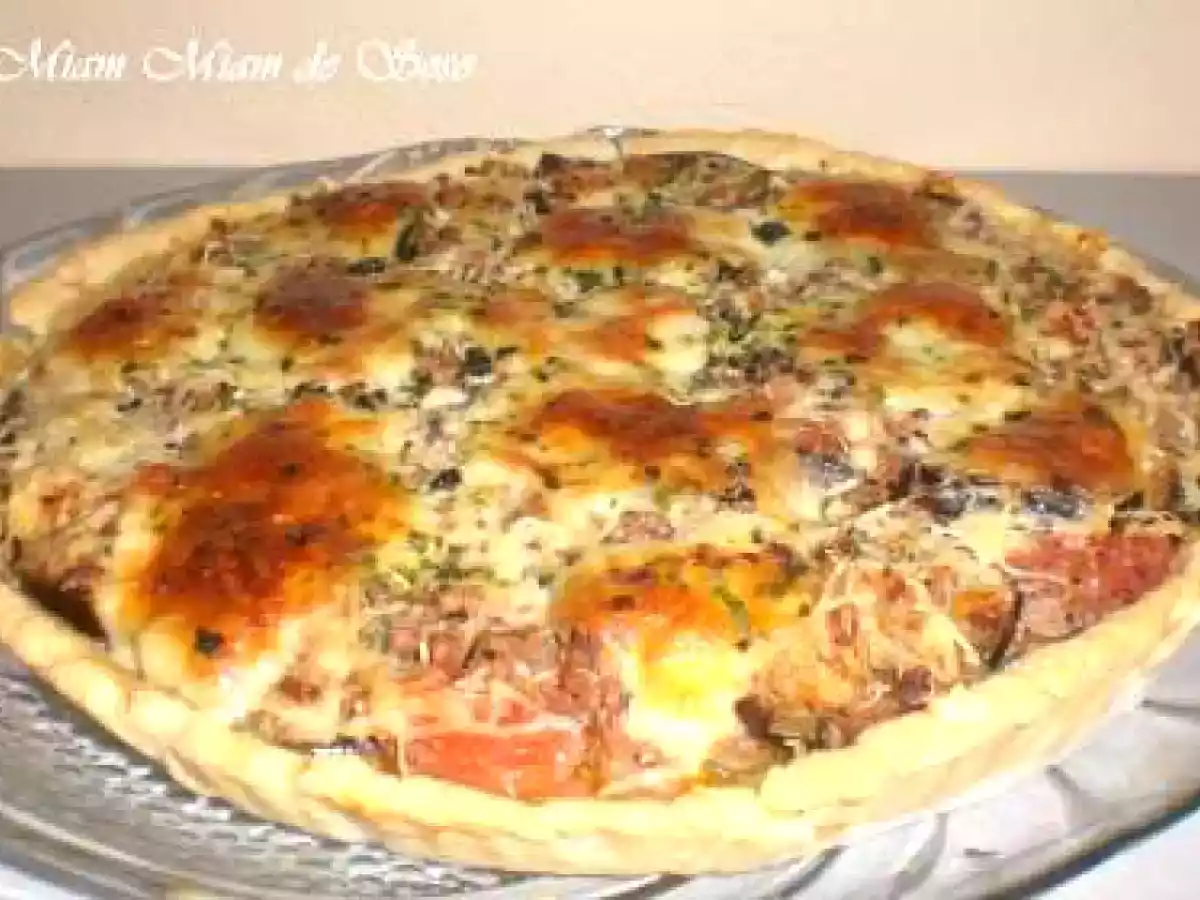 TARTE BOEUF & AUBERGINES MOZZARELLA