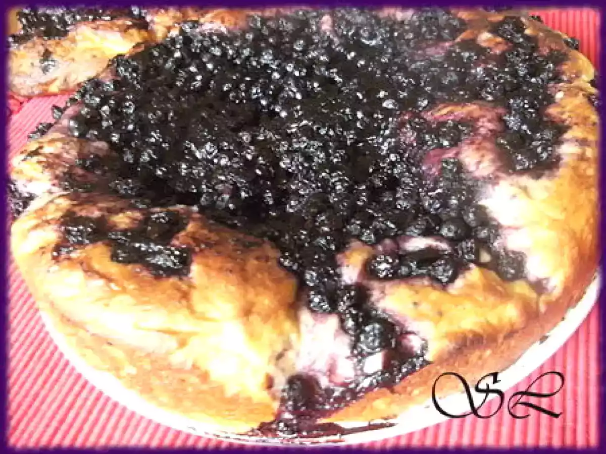 Tarte briochée à la myrtille