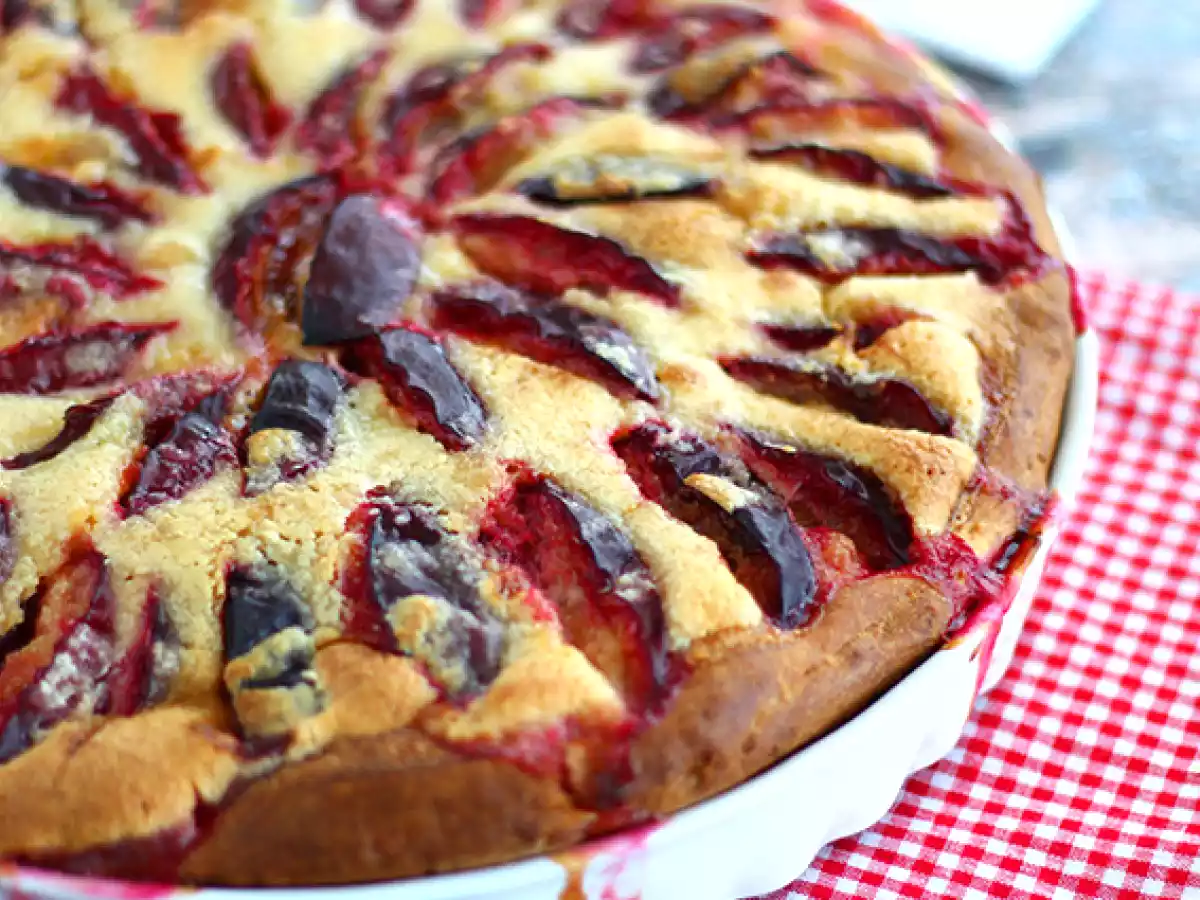 Tarte briochée aux prunes - photo 2