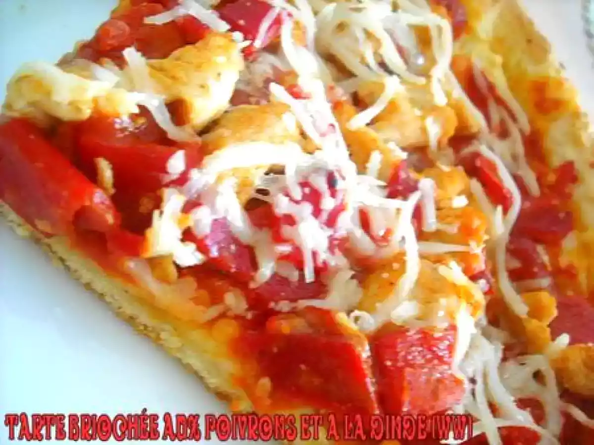 Tarte Briochée salée aux Poivrons et à la Dinde (ww) - photo 2