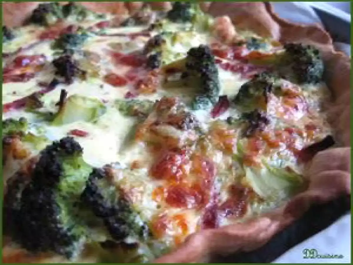 Tarte brocolis - canard - Comté - photo 3