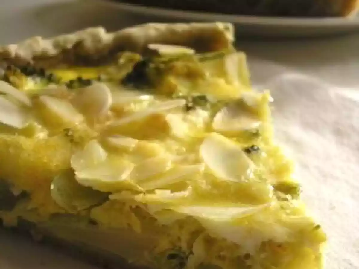Tarte brocolis et amandes